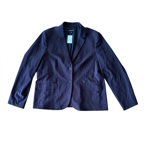 NWT J Crew 18 Classic Work Blazer For Women Black Two Buttons - Picture 1 of 6